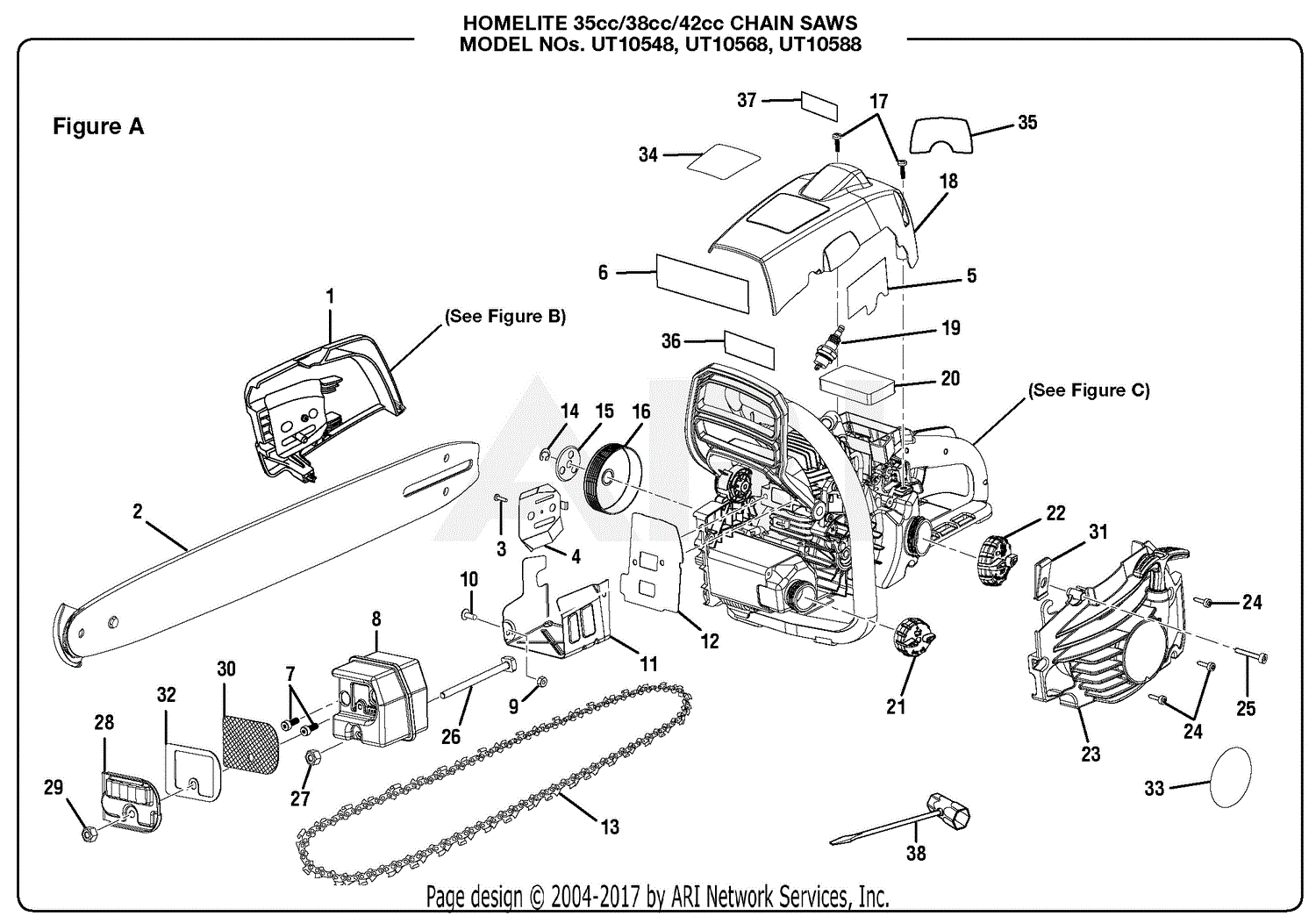 homelite chainsaw parts diagram homelite ut10548 14 in 35cc chain saw parts diagram for homelite chainsaw parts diagram homelite ut10548 14 in 35cc chain saw parts diagram for