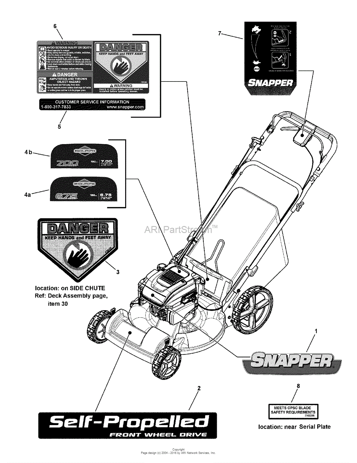 Snapper Mower Parts Diagram Heat exchanger spare parts