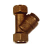 1/2" Brass Y Strainer With Stainless Steel Screen 1286