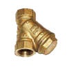 3/4" Brass Y Strainer With Stainless Steel Screen 1287