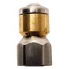 5.5-1/8" Inlet Stainless Steel Rotating Sewer Nozzle 2372