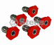 5 Pack 0° Quick Change Red Nozzles 758058