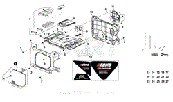 Echo EGi-3600 SN EGi-200268-A0000001 - 200628-A9999999 Parts