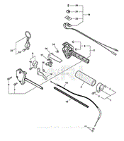 Control Handle, Throttle Cable, Ignition Switch