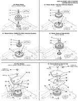 Mower Deck Guards &amp; Spindle Pulley - 2-Belt Driven Mower Decks