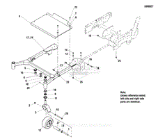 48&quot;, 52&quot; &amp; 61&quot; Mower Deck - Front Frame