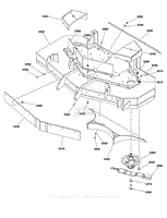 52&quot; Mower Deck - Housing, Covers, Spindles, &amp; Blades (Rear Discharge) S/N: 2017753322 &amp; Above