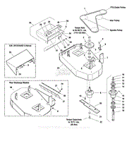 32&quot; Mower Deck - Housing, Spindles, Blades &amp; Pulleys