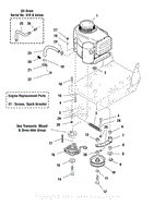 Engine, PTO &amp; Deck Drive Idler Group - 13HP/32&quot; - Manual