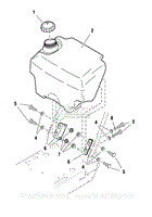 Fuel Tank &amp; Mount Group (S/N: 2014433878 &amp; Below)