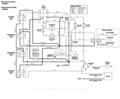 Electrical Schematic - Ignition Grounding Circuit/Operator Presence (S/N: 1046 &amp; below)