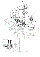 61&quot; Mower Deck - Pulleys, Belt, &amp; Idler Arm