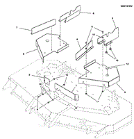 CE Guarding - 61&quot; Mower Deck S/N: 2017018011 &amp; Above