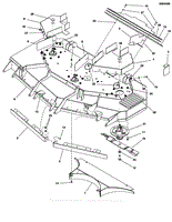 61&quot; Mower Deck Group - Housing, Covers, Spindles &amp; Blades (Rear Discharge)