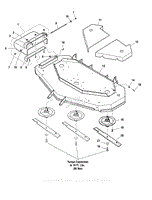 72&quot; Flat-Nosed Mower Deck - Housing, Covers, Spindles &amp; Blades