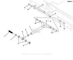 61&quot; &amp; 72&quot; Mower Deck - Rear Mount Bars