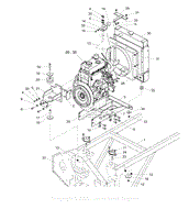 Engine, Radiator &amp; Mount Group - Diesel