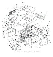 Hood &amp; Shield Group - (CE S/N: 2000375034 &amp; Above; All Diesel S/N: 2000581119 &amp; Above)