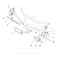 61&quot; Mower Deck - Rollers &amp; Casters