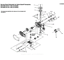 Transaxle SERVICE PARTS - ZT3400 (5103589_5103590)