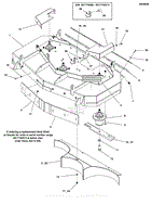 44&quot; Mower Deck - Housing, Covers, Spindles &amp; Blades - Rear Discharge