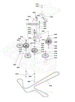 52&quot; Mower Deck Group - Pulleys, Belt &amp; Idler Arm