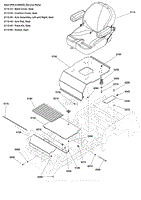 Seat Mount and Floor Group - S/N: 4001045646 and Below