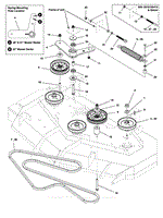 52&quot; &amp; 61&quot; Mower Deck - Pulleys, Belt, &amp; Idler Arm