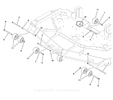 61&quot; Mower Deck - Rollers