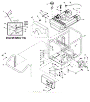 Exploded View - Handle Frame, Wheels &amp; Tank