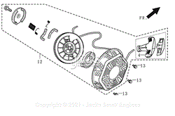 Engine - 8 - Starter, Recoil