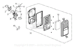 Engine - 0J5223APMNL - 10 - Carburetor and Air Cleaner