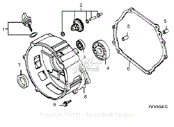 Engine - 4 - 0H9838FPMNL - CRANKCASE COVER