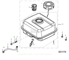 Engine - 13 - Fuel Tank Assembly