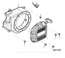 Engine - 6 - Recoil Starter Assembly