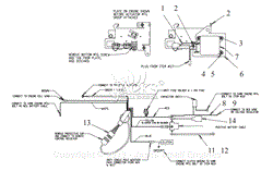 DETAIL, WIRING &amp; THROTTLE ASSEMBLY (BRIGGS AND STRATTON ACTUATOR)