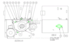 CROSS SECTIONAL VIEW (REAR VIEW SECTION A-A) END PLATE VIEW