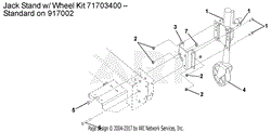 Jack Stand w/ Wheel Kit 71703400 - Standard on 917002
