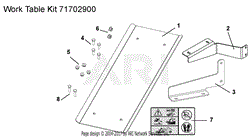 Work Table Kit 71702900