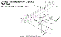 License Plate Holder With Light Kit