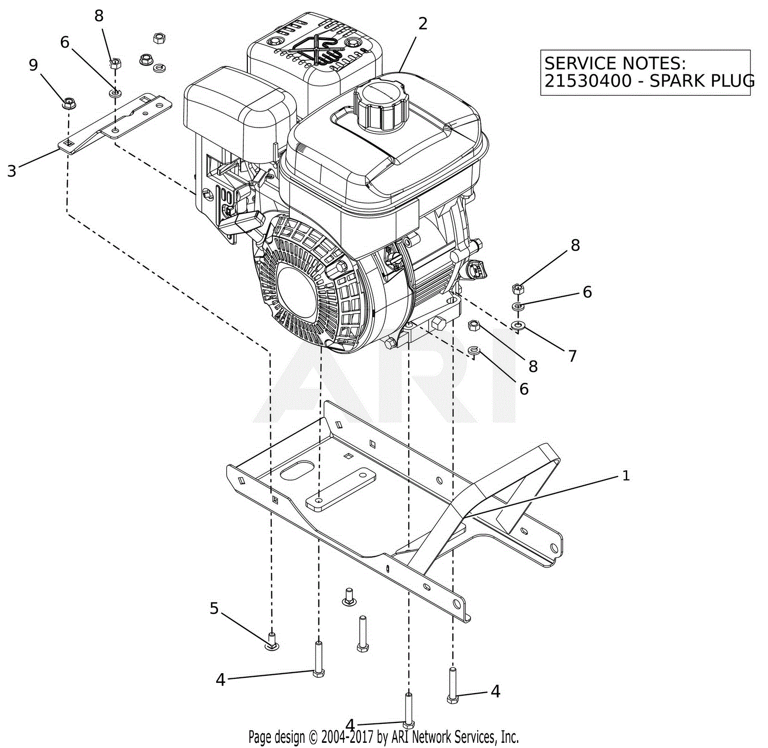 Ariens 986101 (012000 - ) Lawn Edger Parts Diagram for