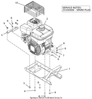 Engine And Frame - Subaru SP170 CE