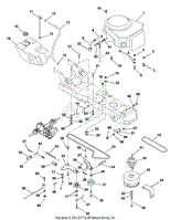 Engine, Fuel Tank And Belt Drive