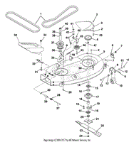 Mower Deck, Belts And Blades - 40&quot;