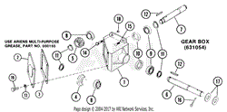 Tiller 34&quot; Gear Box