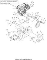 Engine, Frame And Belt Drive - 30&quot;