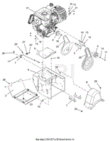 Engine, Frame And Belt Drive - Track - AX 369 CE