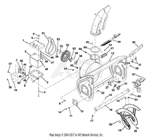 chute, auger and battery