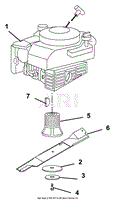 Engine, Blade And Belt