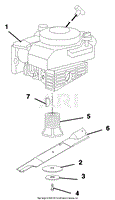 Engine, Blade And Belt